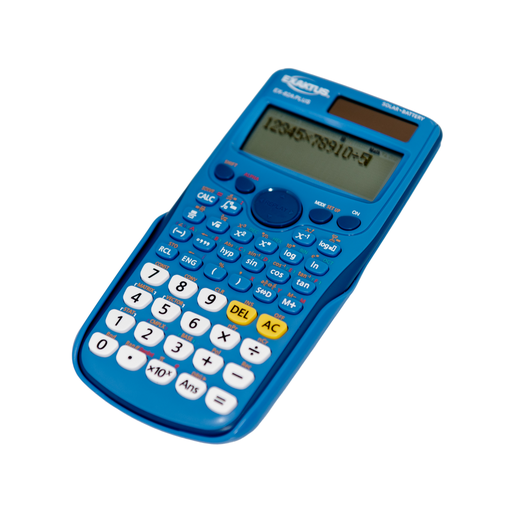 [108-70415] CALCULADORA EXAKTUS EX-82A ES PLUS AZUL