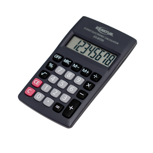 [108-10299] CALCULADORA EXAKTUS EX-815N NEGRO
