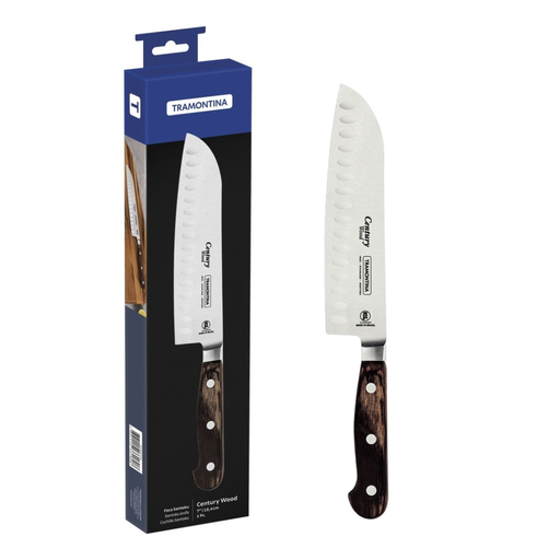 [086-31808] CUCHILLO CARNICERO TRAMONTINA 21542/197 CENTURY WOOD 7"