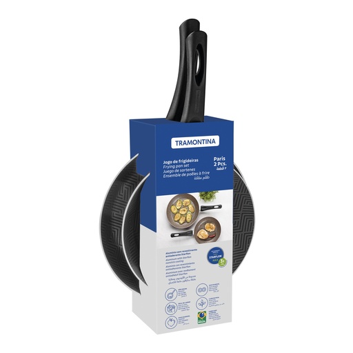 [086-81516] JUEGO DE SARTENES TRAMONTINA 28599/600 PARIS 2PZS
