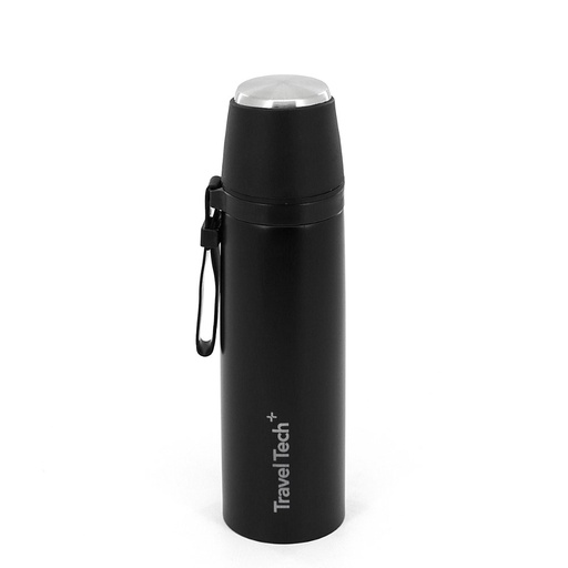 [210-86608] TERMO TRAVEL TECH 18660 500ML NEGRO CON TAPON CEBADOR