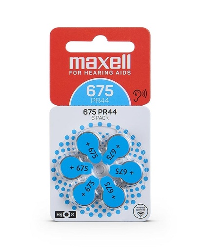 [157-33719] PILA MAXELL 675 PR44 AUDIFONO BP6