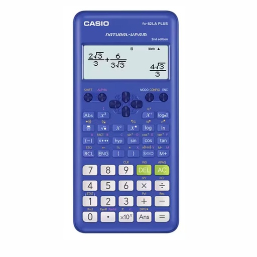 [053-08933] CALCULADORA CASIO FX-82LA PLUS 2 BU AZUL AZUL