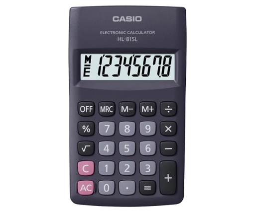 [053-03815] CALCULADORA CASIO HL-815L NEGRO