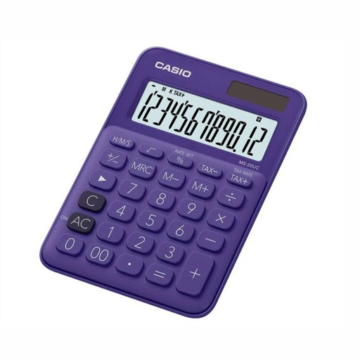 [053-03709] CALCULADORA CASIO MS-20UC PL VIOLETA VIOLETA