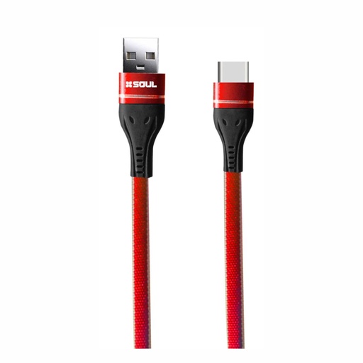 [164-87769] CABLE DE DATOS SOUL DENIM M.USB ROJO