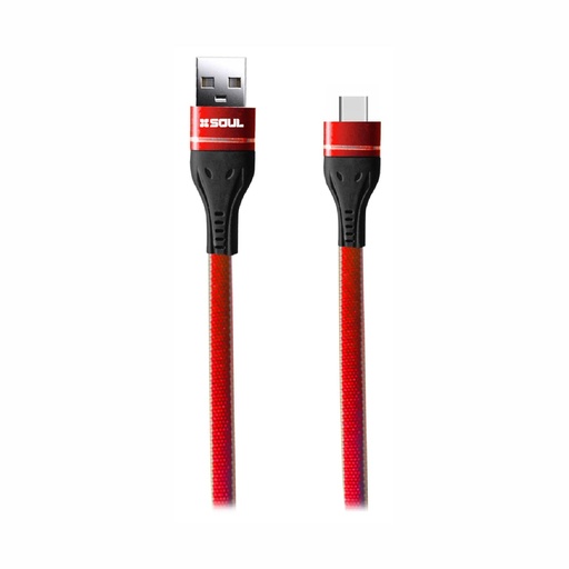 [164-87769] CABLE DE DATOS SOUL DENIM M.USB ROJO