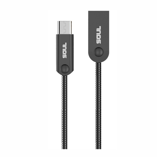 [164-85161] CABLE DE DATOS SOUL IRON FLEX LIGHTNING NEGRO