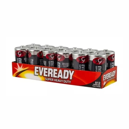 [125-65384] PILA EVEREADY D CARBON BULK X 12 UNIDADES